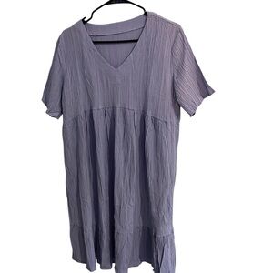 Elegant Purple V-Neck Women's Top - NEW